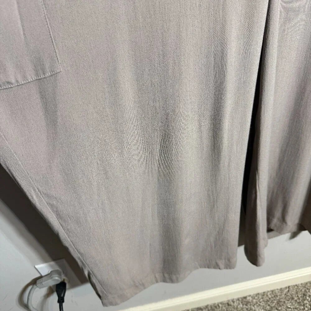 Universal Standard Kia Wide Leg Crop Jumpsuit Women's XL (26-28) Tan Minimalist